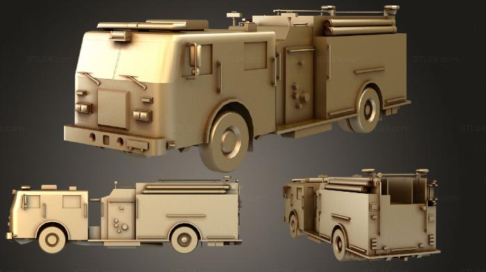 Vehicles (Fire Truck, CARS_1499) 3D models for cnc